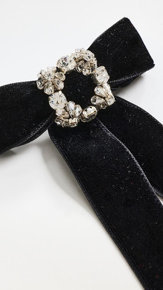 Jennifer Behr Kinley Velvet Bow Barrette | Shopbop Product Image