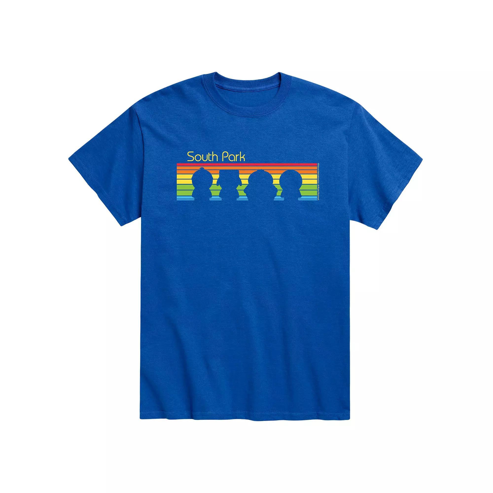 Mens South Park Rainbow Silhouettes Tee Product Image