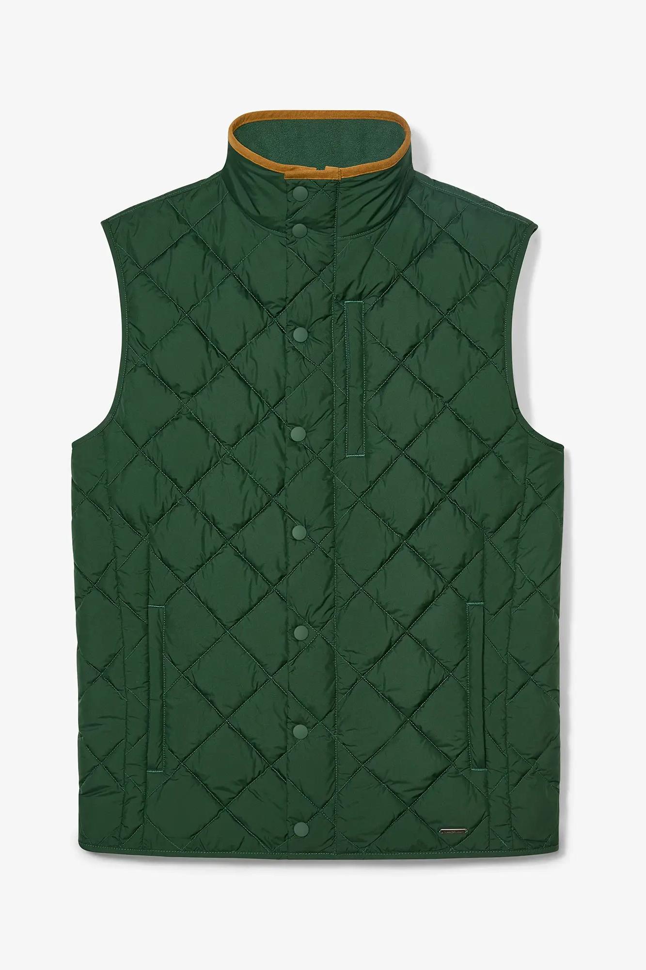 Belmot Vest - Spruce Solid Product Image