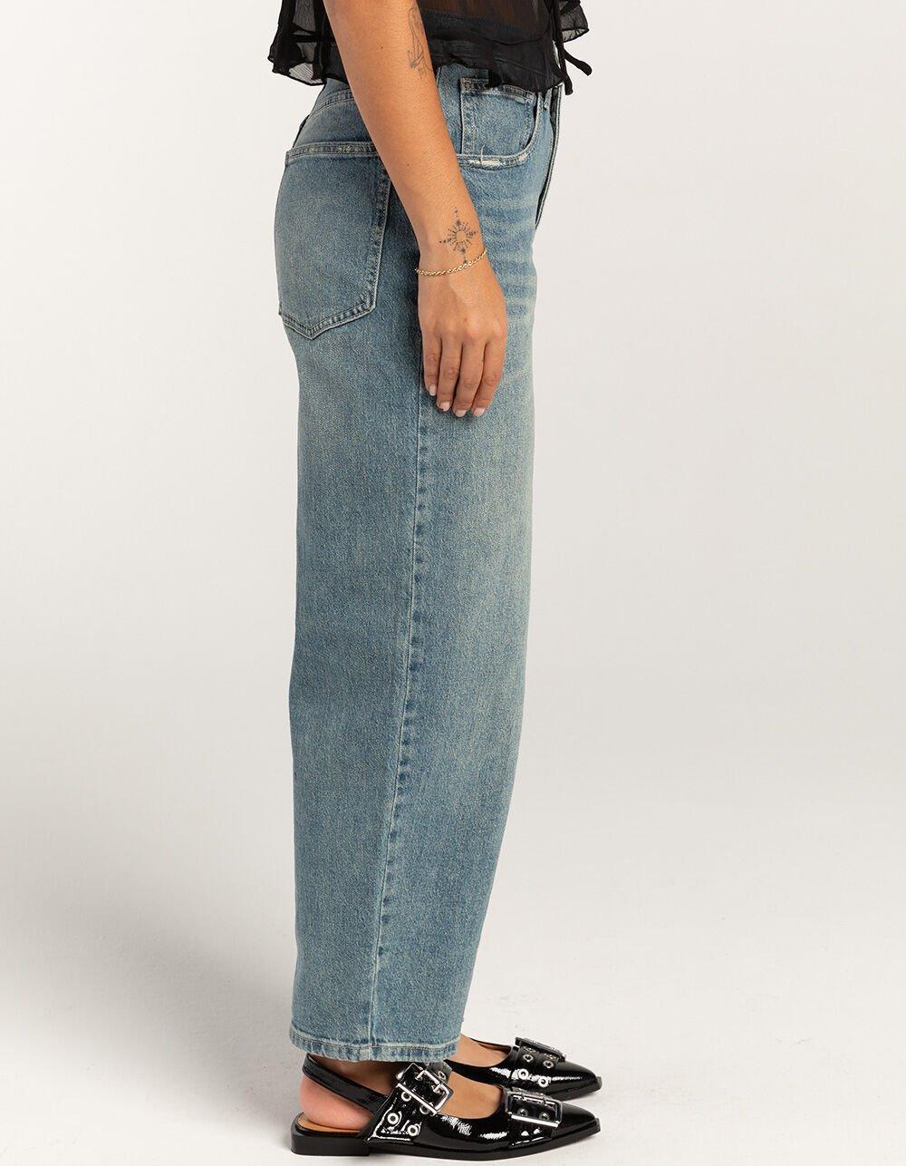 RSQ Womens Barrel Leg Jeans - MEDIUM WASH Product Image