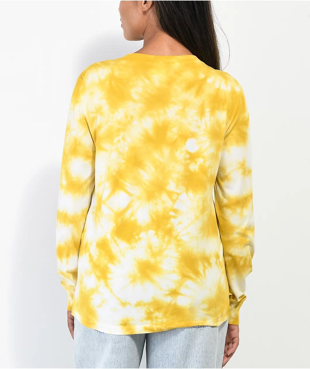 Empyre Rubino Open Minded Yellow Tie Dye Long Sleeve T-Shirt Product Image