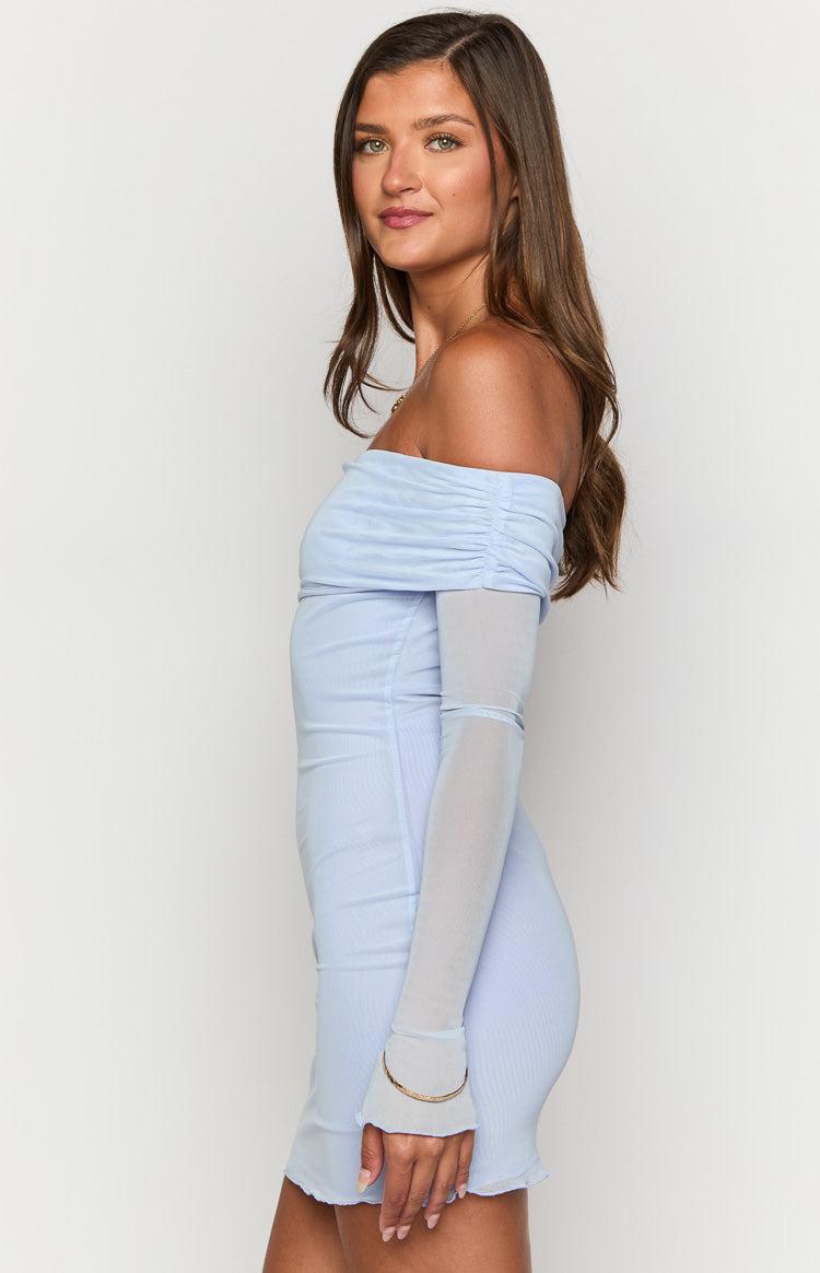 Kofi Lilac Long Sleeve Mini Dress Product Image
