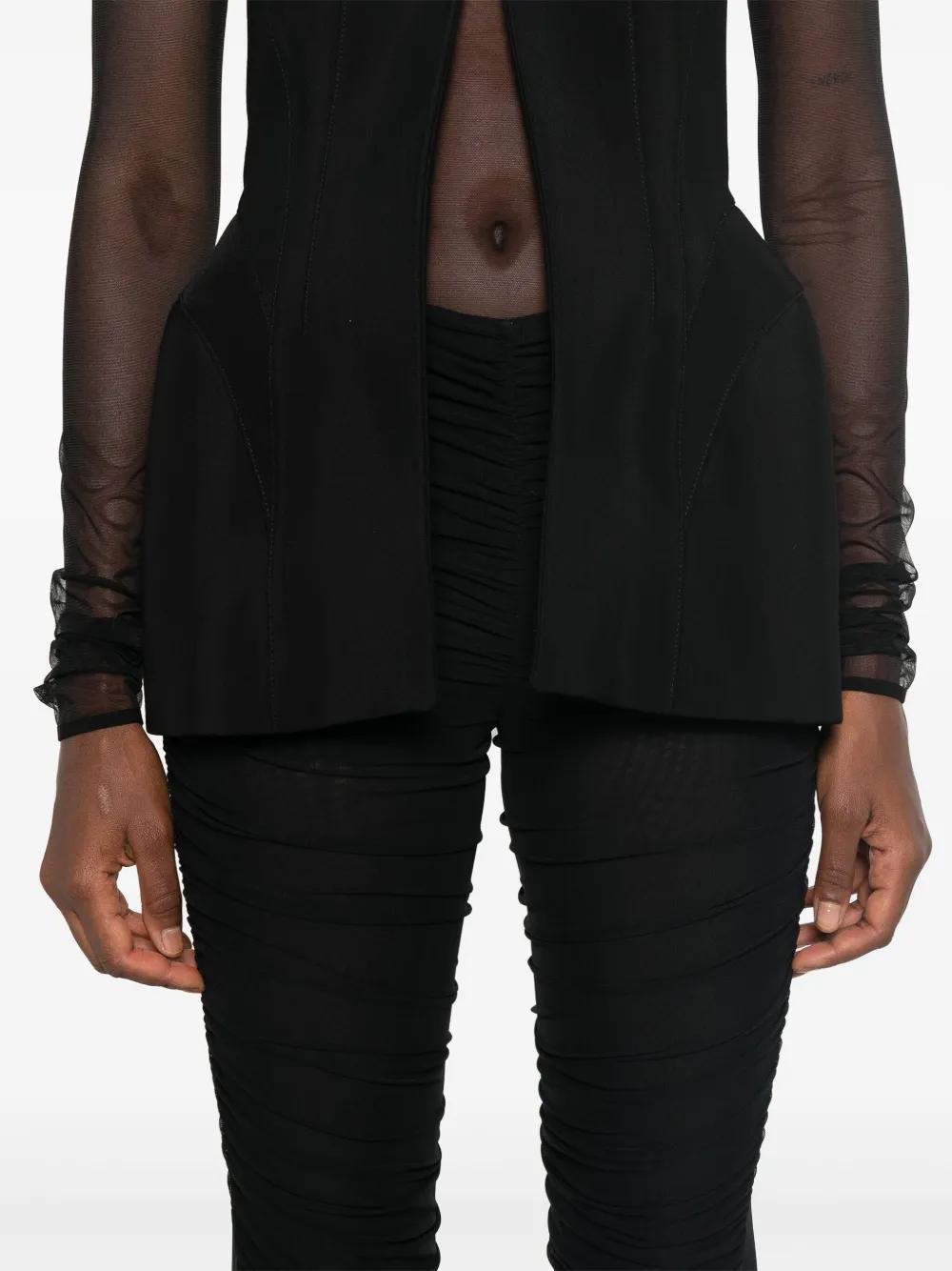ruched flared trousers Product Image
