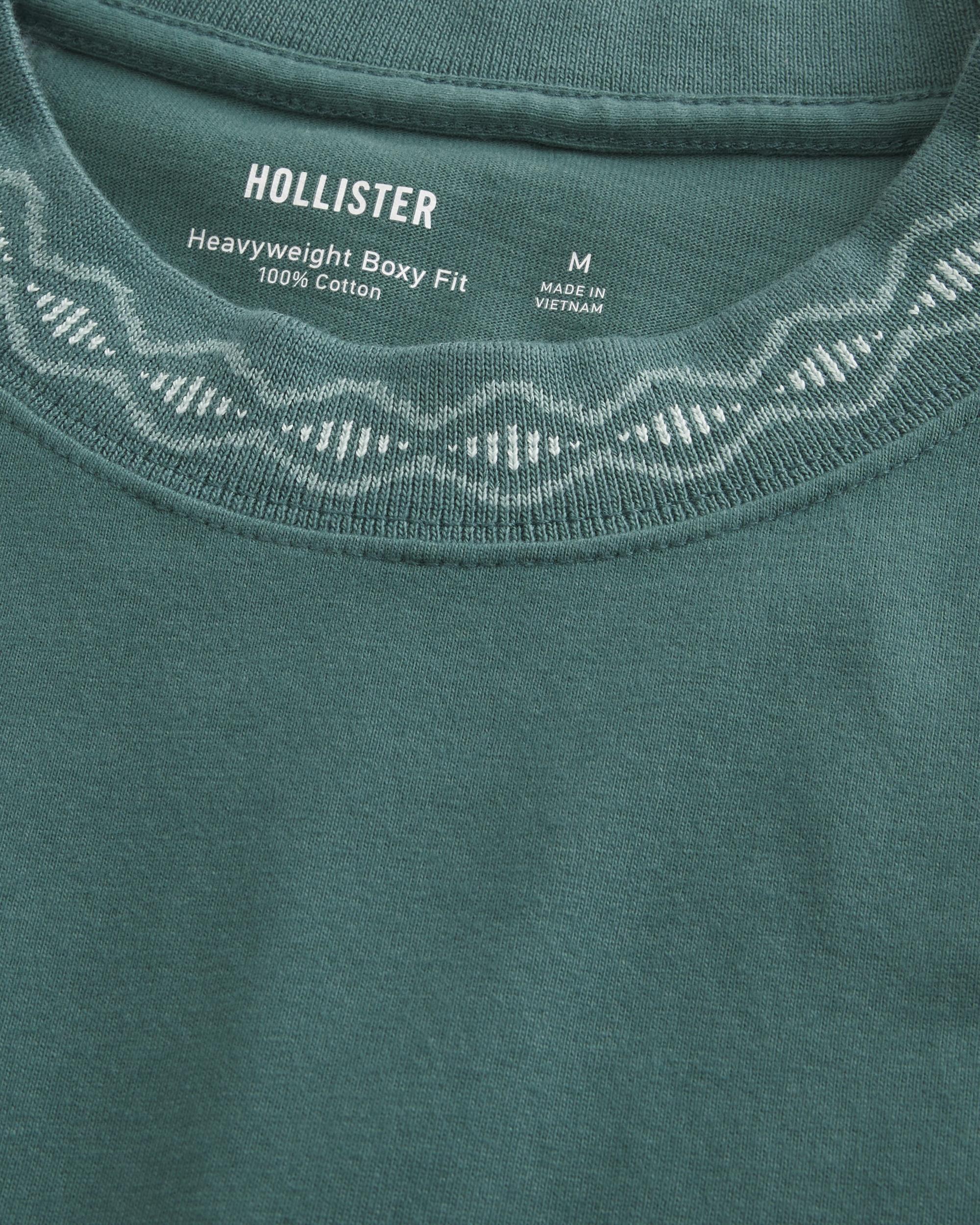 Boxy Heavyweight Pattern Crew T-Shirt Product Image