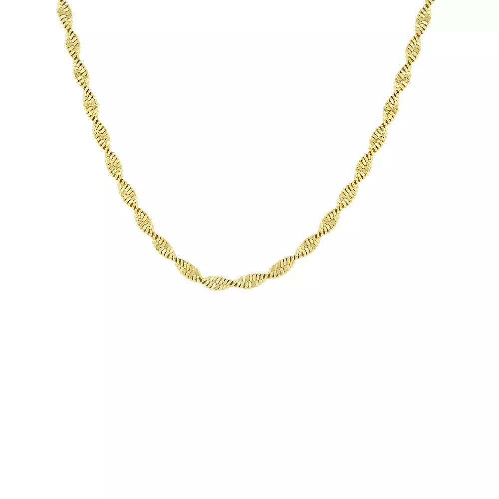 PRIMROSE Twist Butterfly Chain Necklace, Women's, Size: 20", Gold Tone Product Image