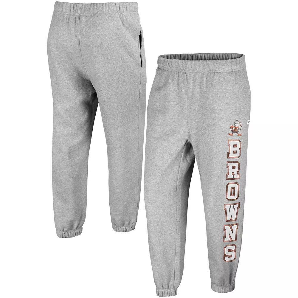 Women's '47 Gray Cleveland Browns Double Pro Harper Jogger Sweatpants, Size: Large, Grey Product Image