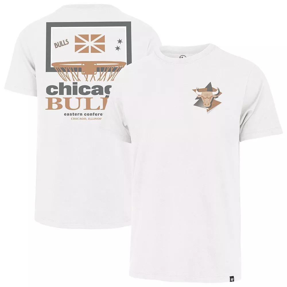 Men's '47  White Chicago Bulls City Edition Backboard T-Shirt, Size: Large Product Image