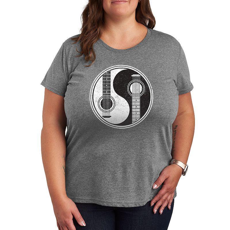 Plus Barbie® Holiday Friends Graphic Tee, Women's, Size: 3XL, Grey Gray Product Image