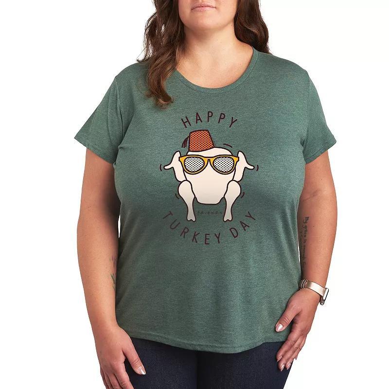 Plus Friends Happy Turkey Day Graphic Tee, Womens Product Image