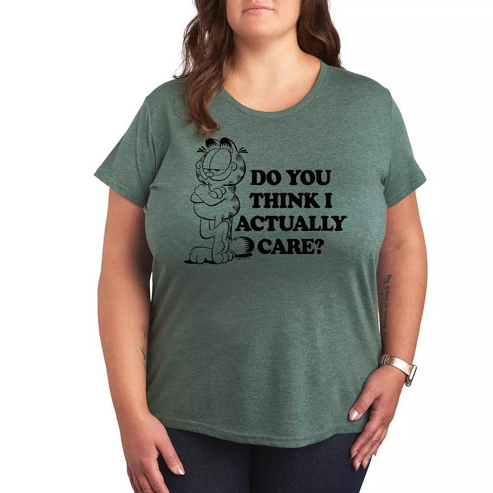 Plus Blessed Mimi Graphic Tee, Womens Grey Gray Product Image