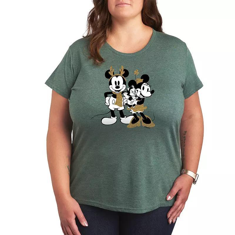 Plus Be Kind Graphic Tee, Womens Grey Green Product Image