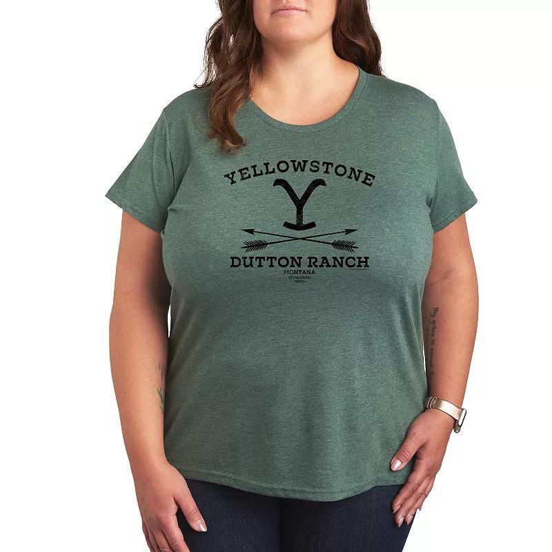 Plus Blessed Mimi Graphic Tee, Womens Grey Gray Product Image