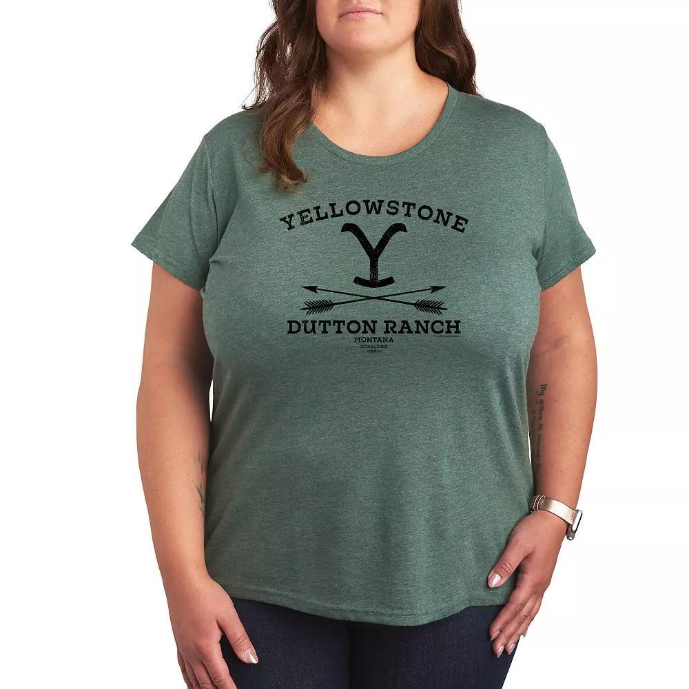 Plus Blessed Mimi Graphic Tee, Womens Grey Gray Product Image