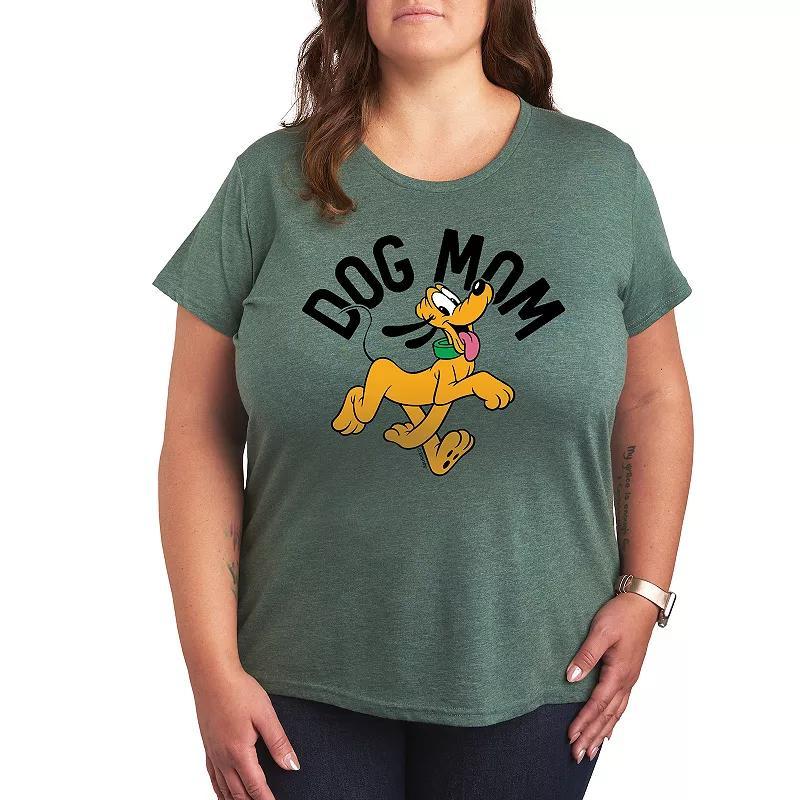 Plus Size Dandelion Seeds Graphic Tee, Womens Grey Green Product Image