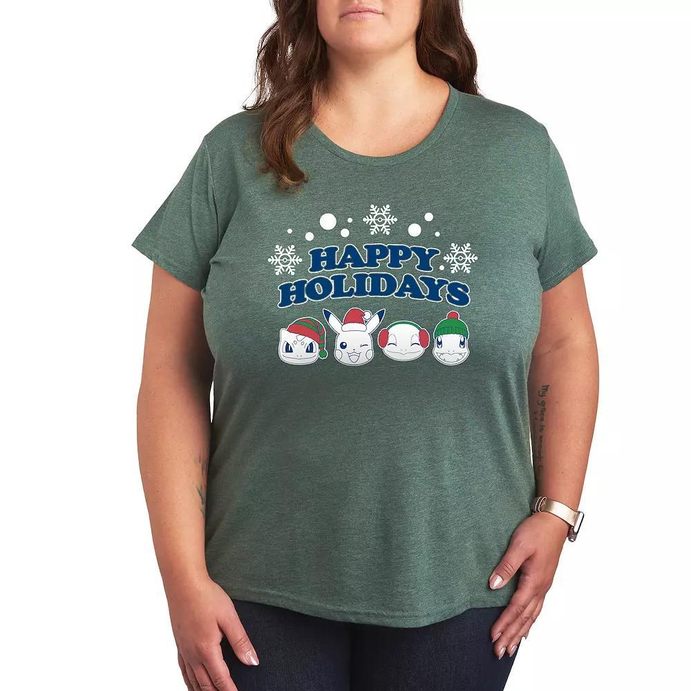 Disneys Snow White Plus Apple Graphic Tee, Womens Grey Green Product Image