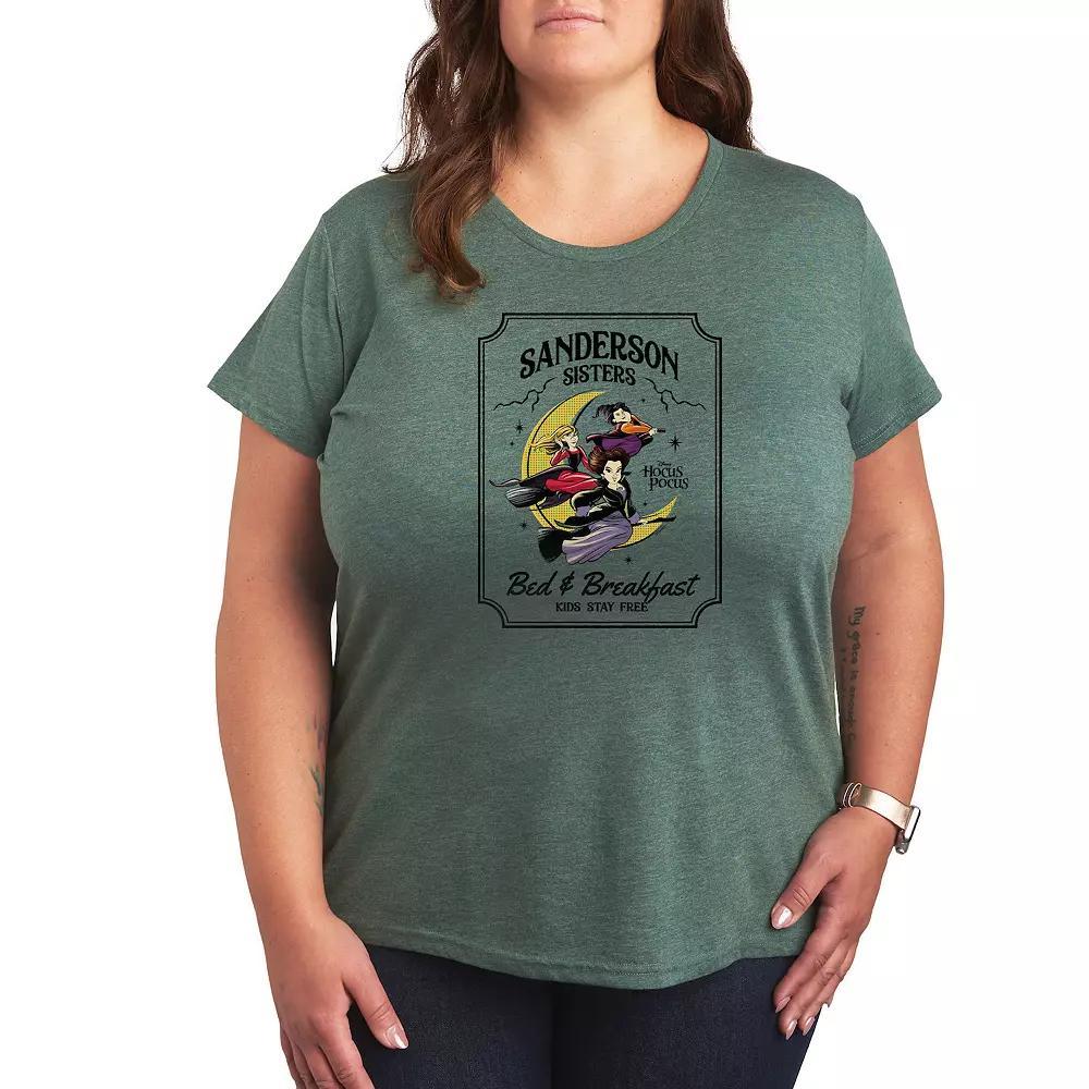 Disneys Hocus Pocus Sanderson Sign Plus Size Graphic Tee, Womens Product Image