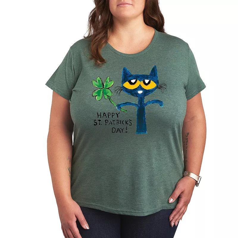Plus Dr. Seuss Grumpy Grinch Face Graphic Tee, Women's, Size: 2XL, Green Product Image