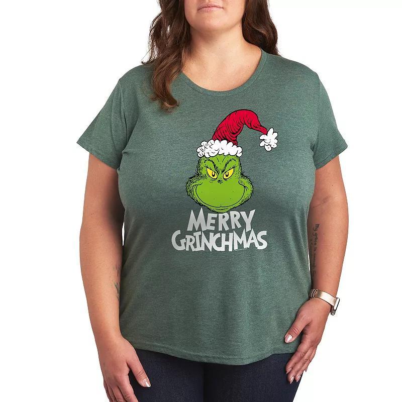 Plus Game of Thrones Dracarys Graphic Tee, Womens Grey Green Product Image