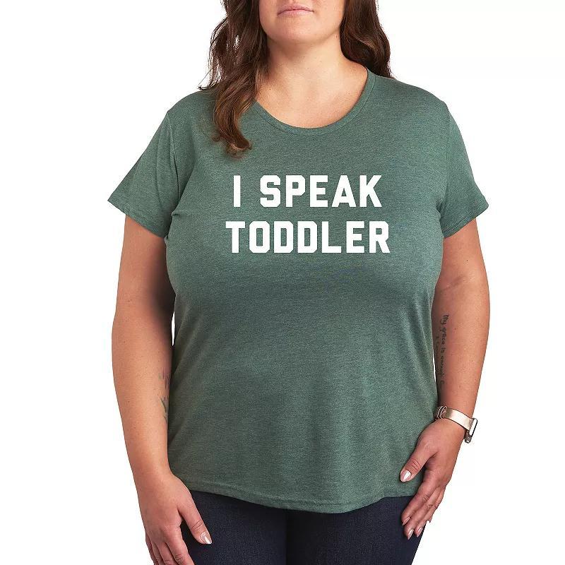 Plus I Kinda Don't Care Graphic Tee, Women's, Size: 4XL, Grey Juniper Product Image