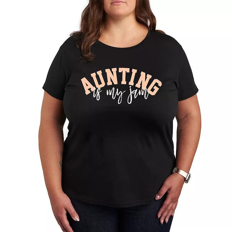 Plus Aunting Is My Jam Graphic Tee, Womens Product Image