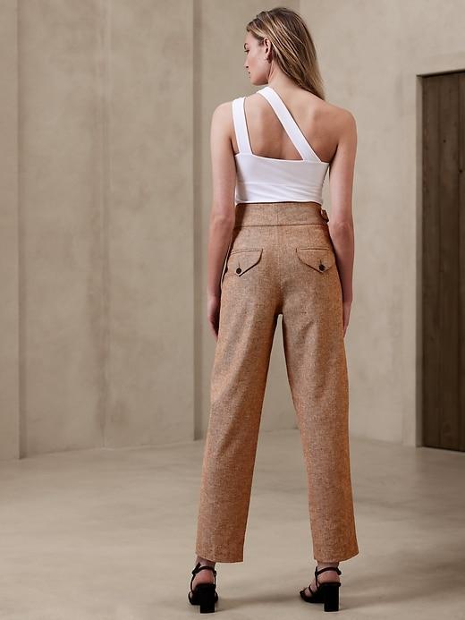Herringbone Linen-Blend Seafarer Pant Product Image