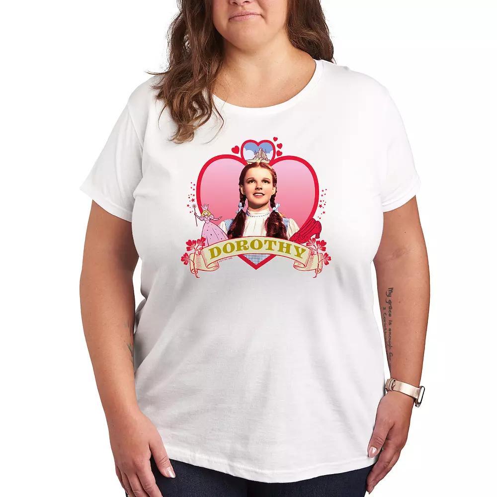 Plus Wizard of Oz Heart Dorothy Graphic Tee, Womens Product Image