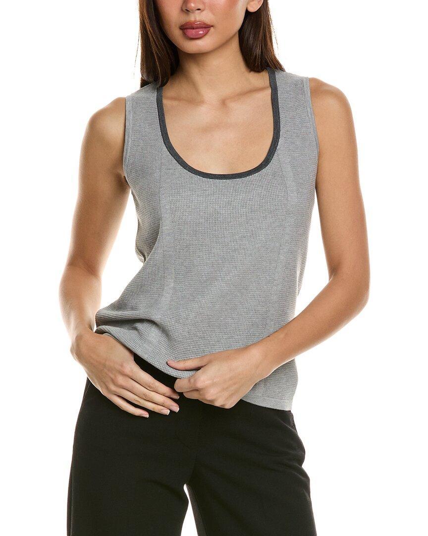 ST JOHN Knit Shell In Grey Product Image