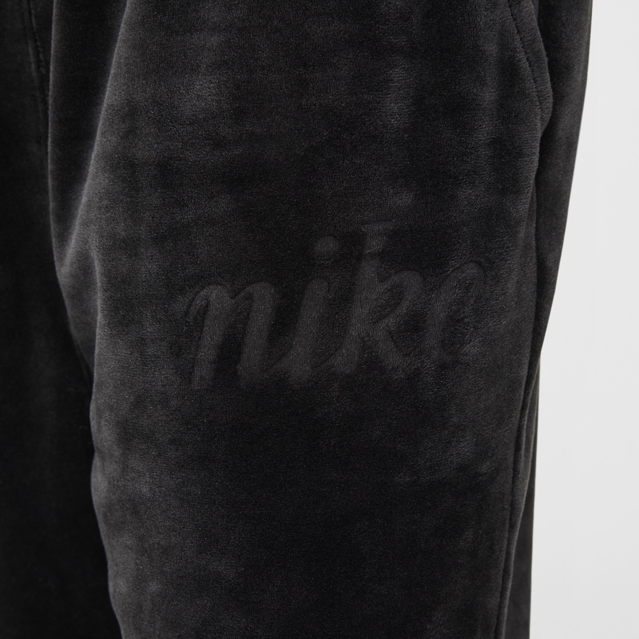 Nike Kids' Sportswear Velour Joggers in Black/Anthracite at Nordstrom Product Image