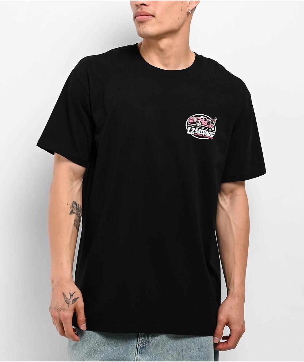 LZMFG Salvage Black T-Shirt Product Image