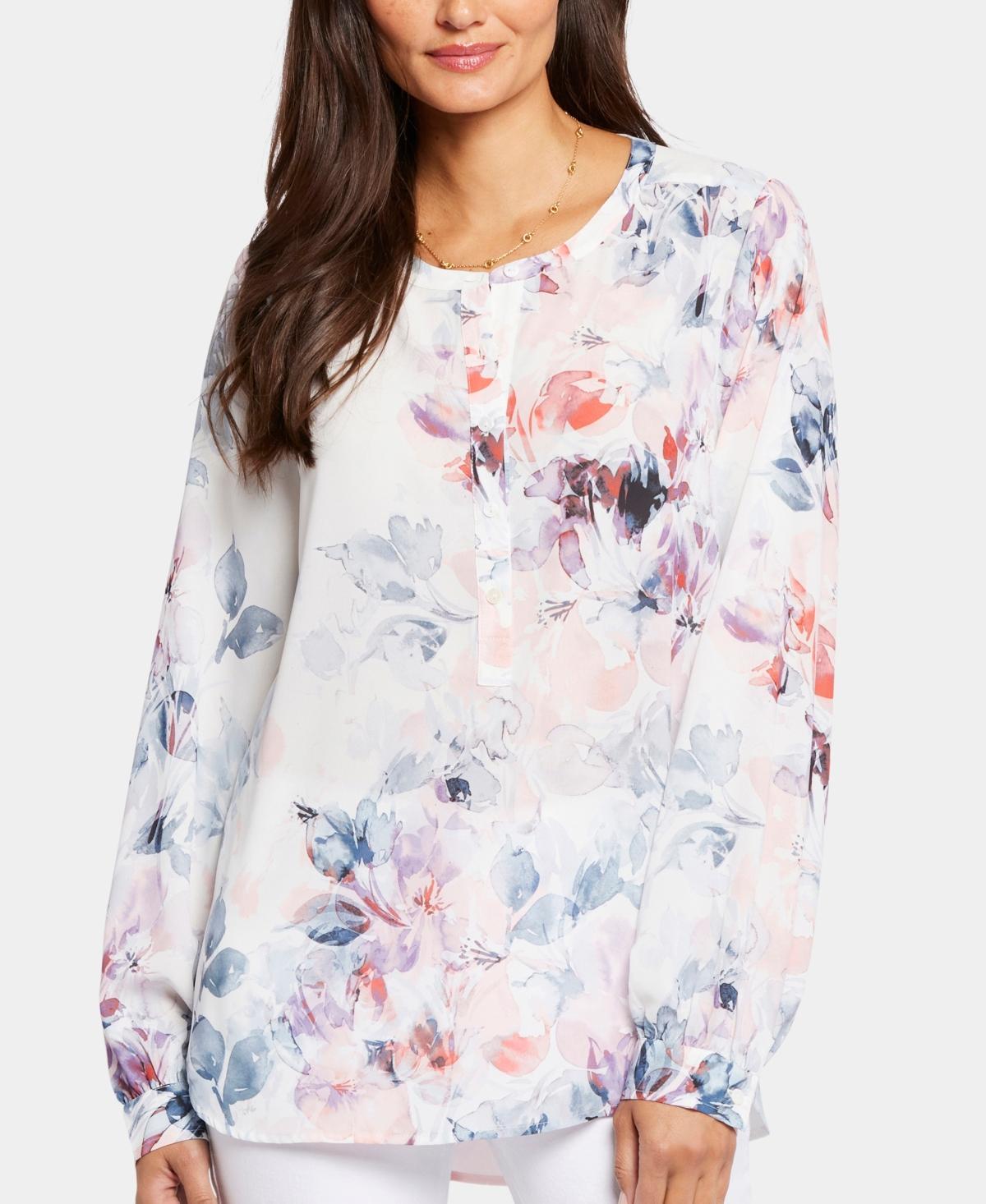 NYDJ Simone Blouse (Maria's Meadow) Women's Clothing Product Image