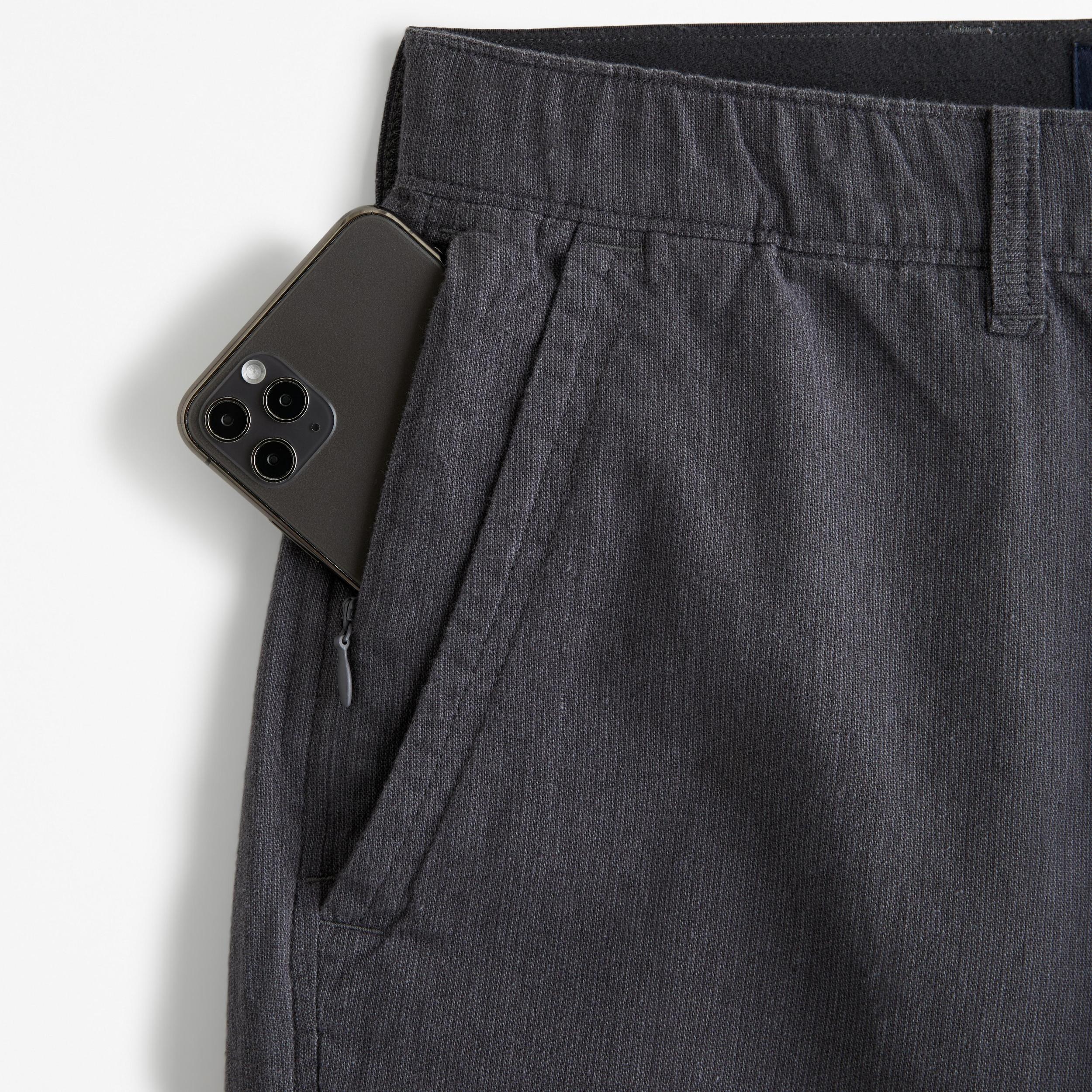 Linen-Blend Plainfront Short Product Image