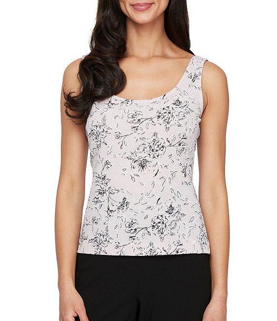 Alex Evenings 3/4 Sleeve Printed Jacquard Twinset Product Image