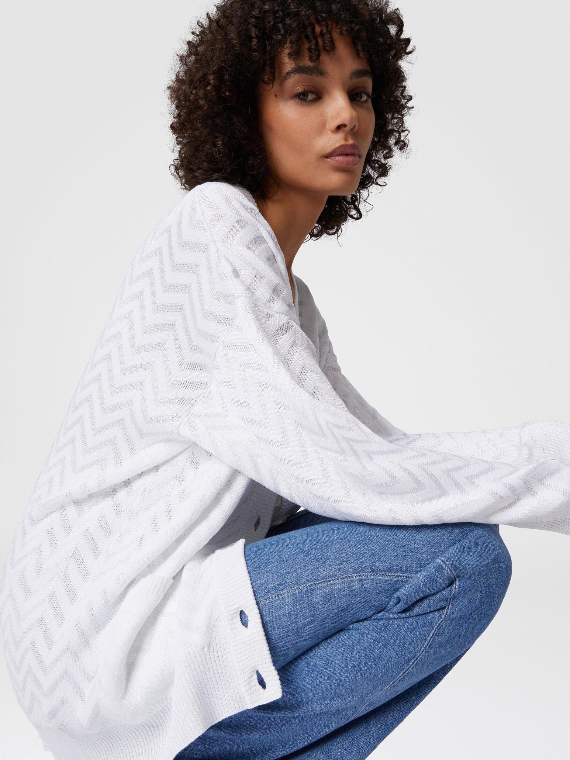 Tonal chevron oversized cardigan Product Image