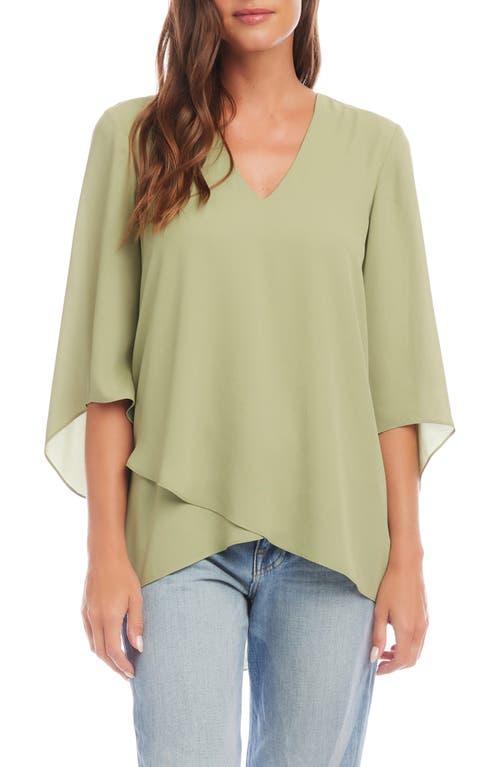 Karen Kane Asymmetric High/Low Top Product Image