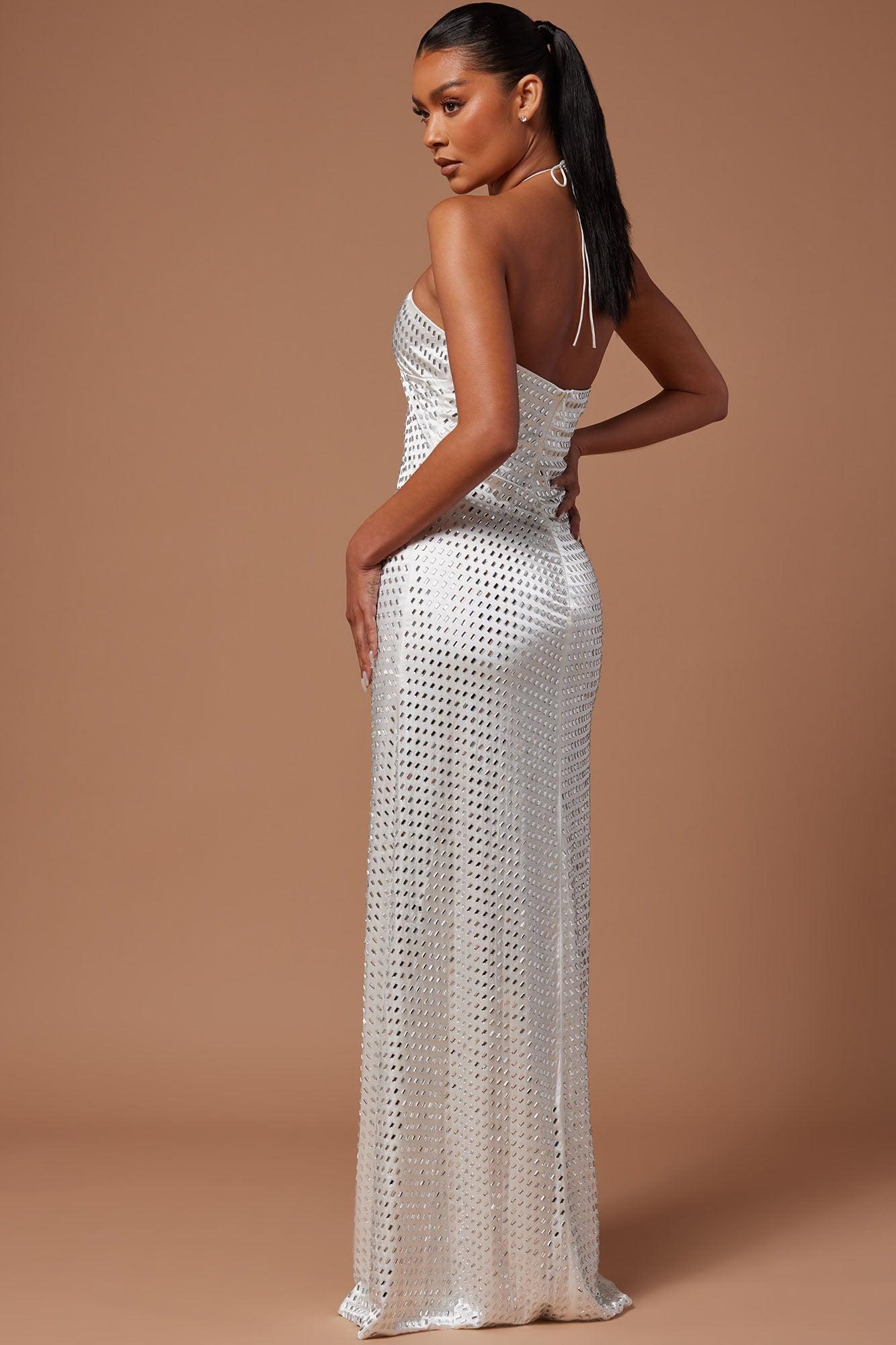 Jemina Embellished Maxi Dress - White Product Image