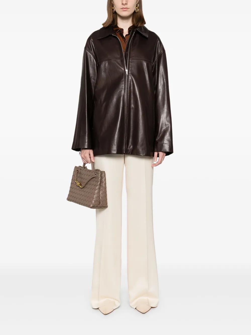 NOUR HAMMOUR Layne Jacket In Brown Product Image