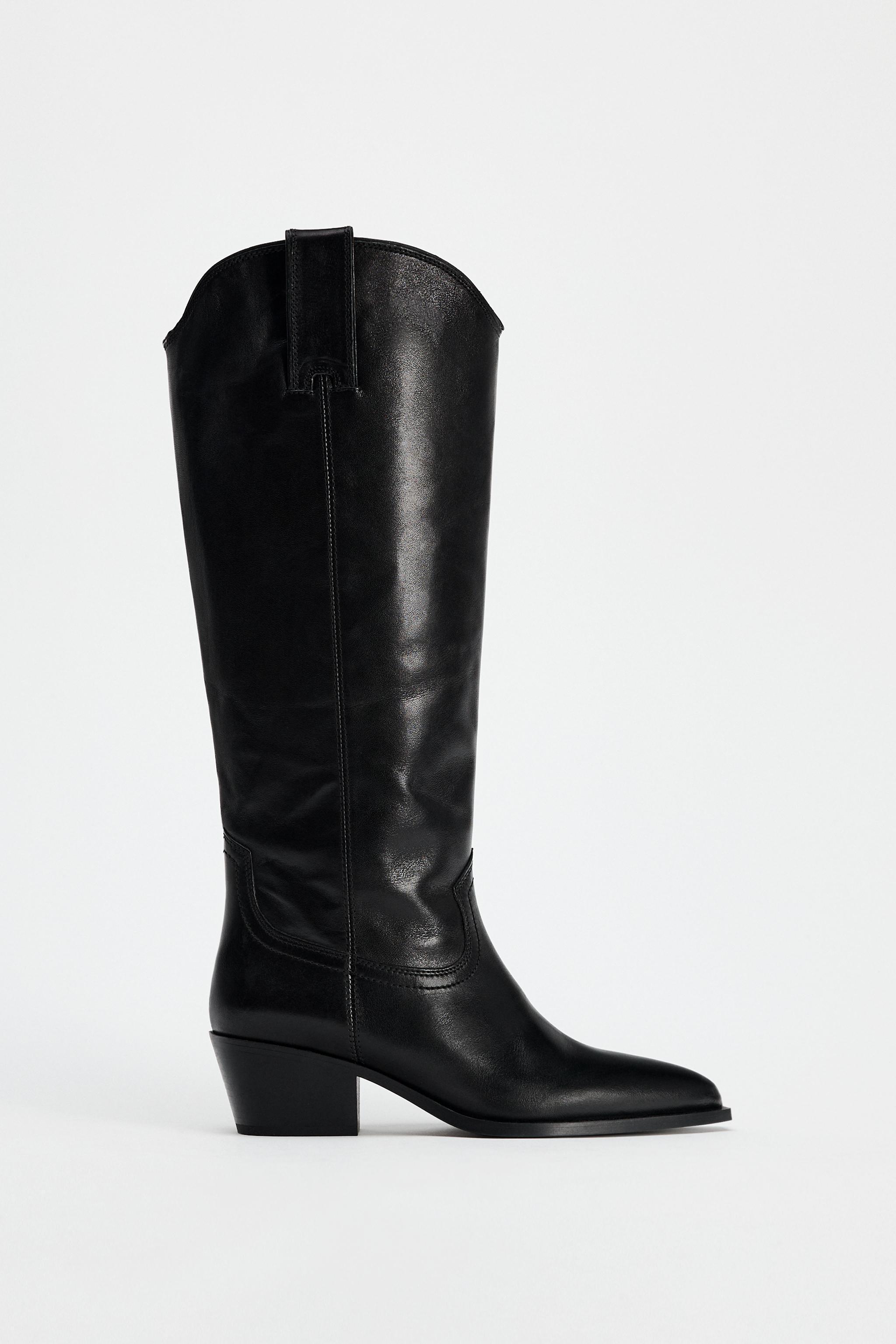 LEATHER COWBOY BOOTS Product Image