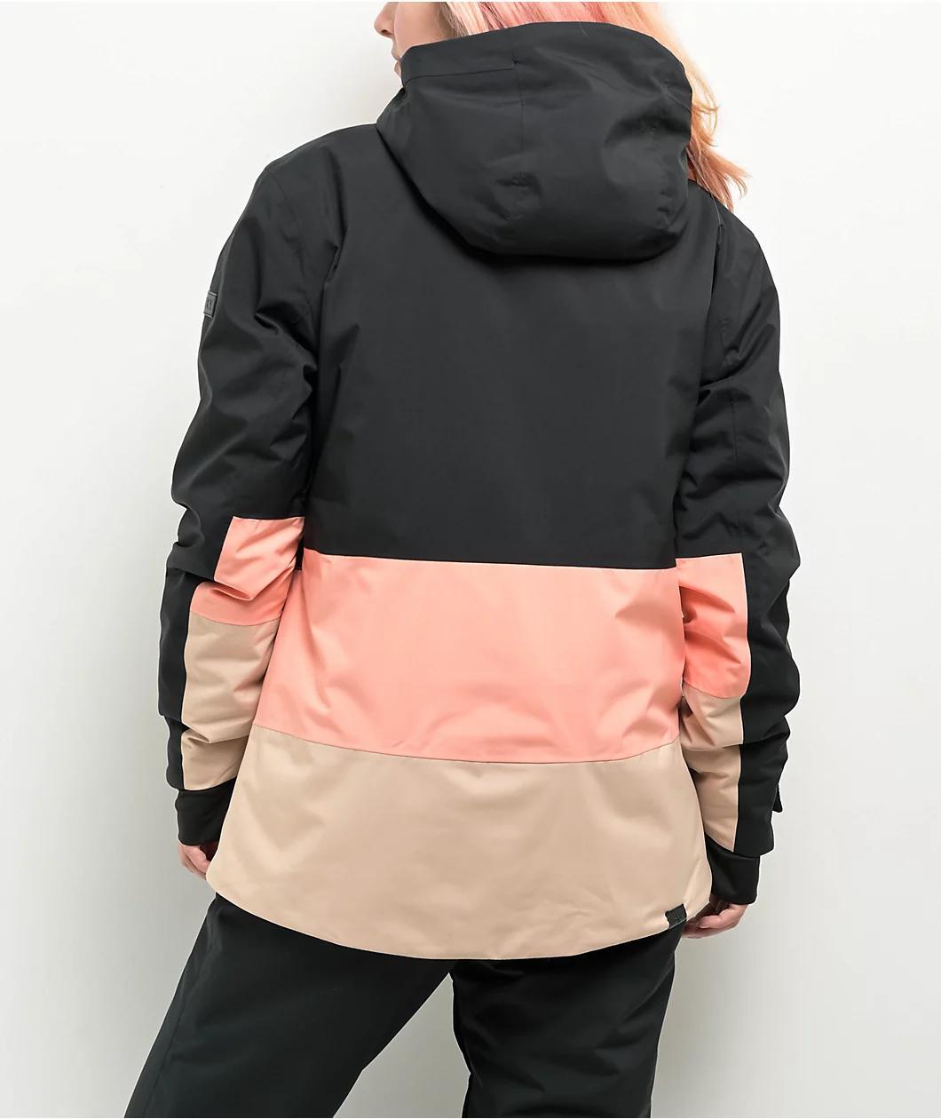 Roxy Women's Peakside True Black 10K Snowboard Jacket 2025 Product Image