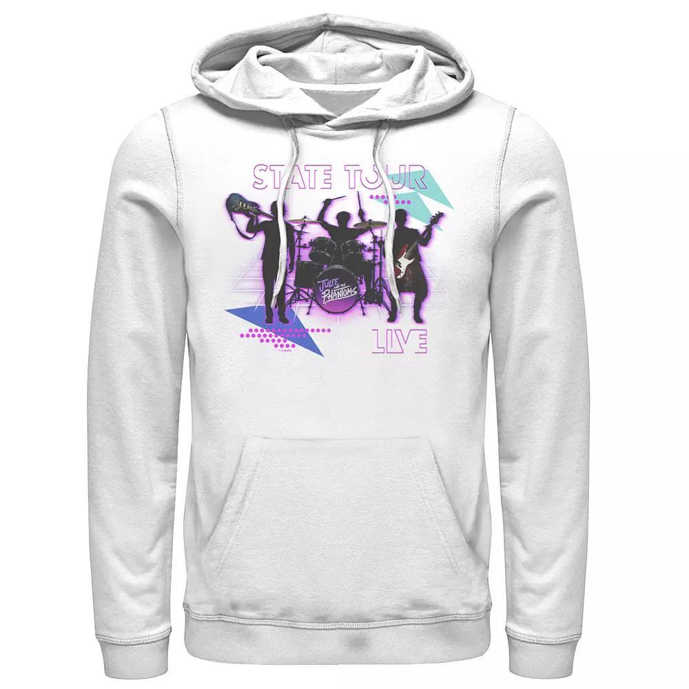 Men's Julie And The Phantoms State Tour Live Hoodie, Size: Medium, White Product Image