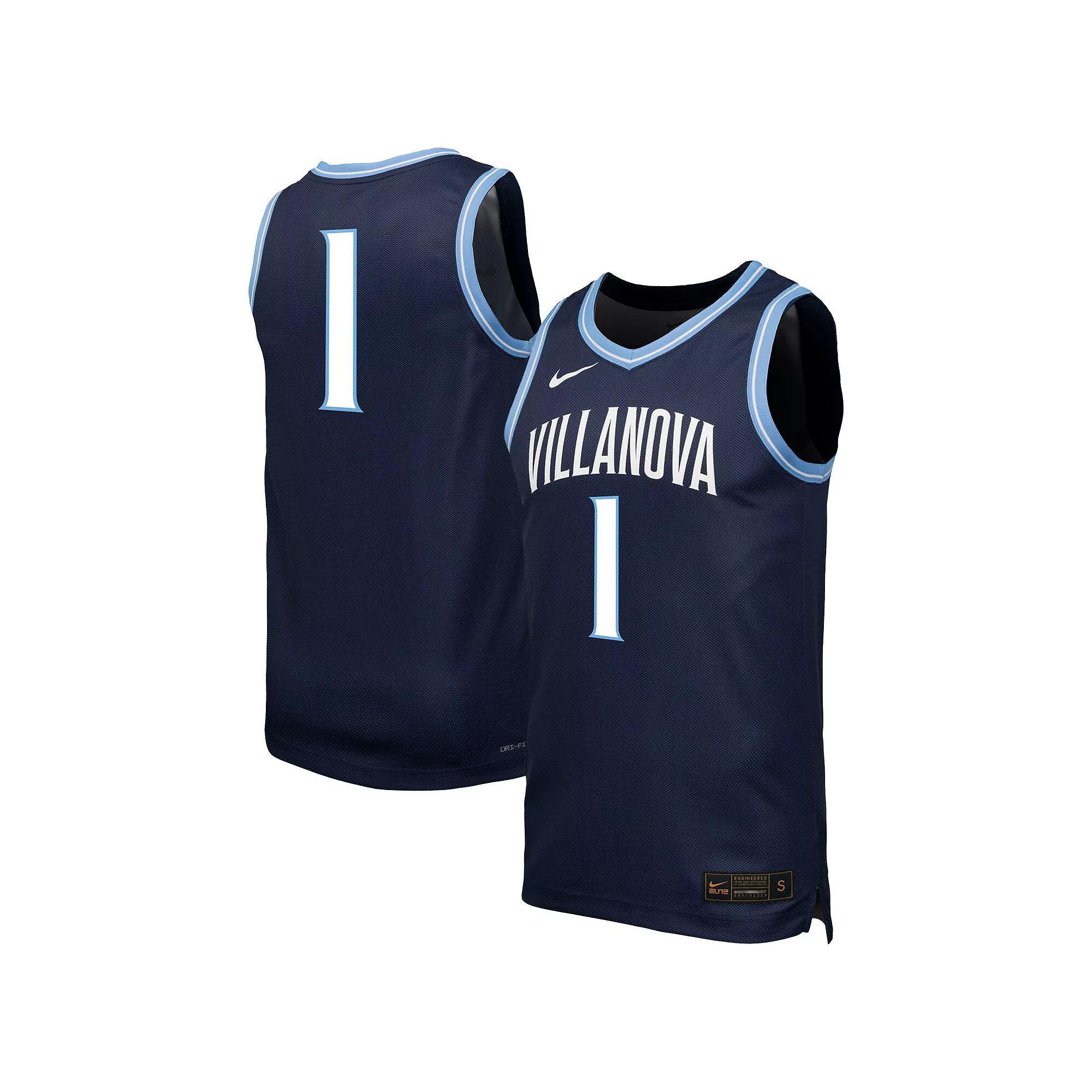 Men's Nike  Navy Villanova Wildcats #1 Replica Basketball Jersey, Size: Large, Blue Product Image