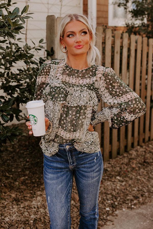 Changemaker Shift Top In Olive Product Image