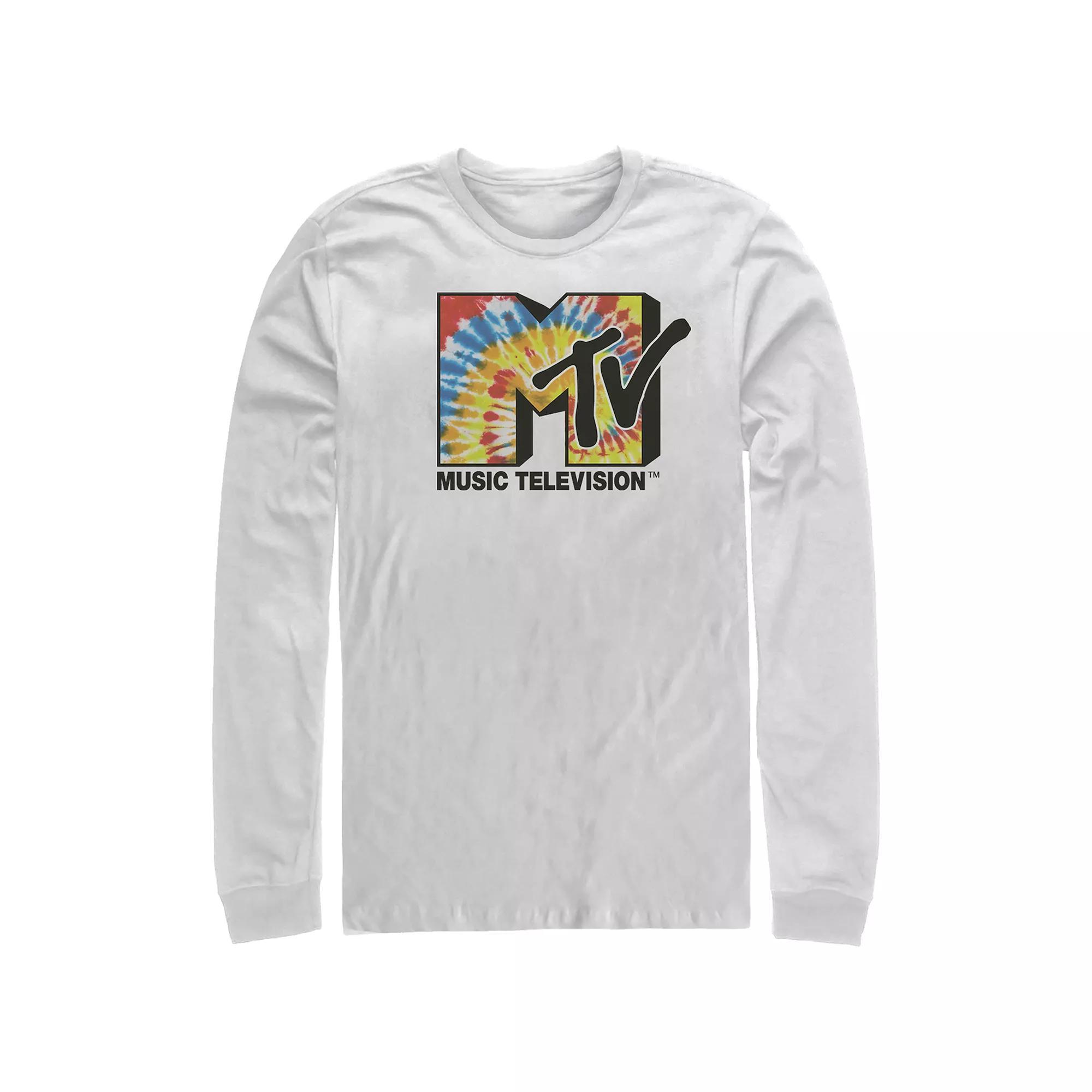 Men's MTV Tie Dye Logo Graphic Tee, Size: XXL, White Product Image