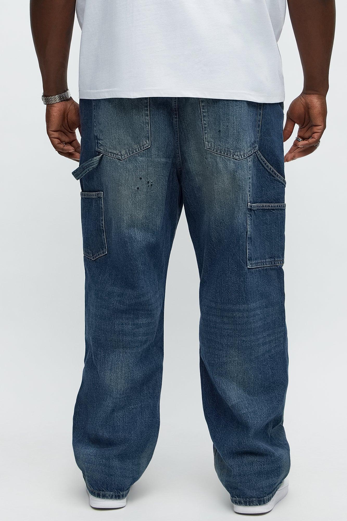 Righteous Carpenter Baggy Jeans - Dark Wash Male Product Image