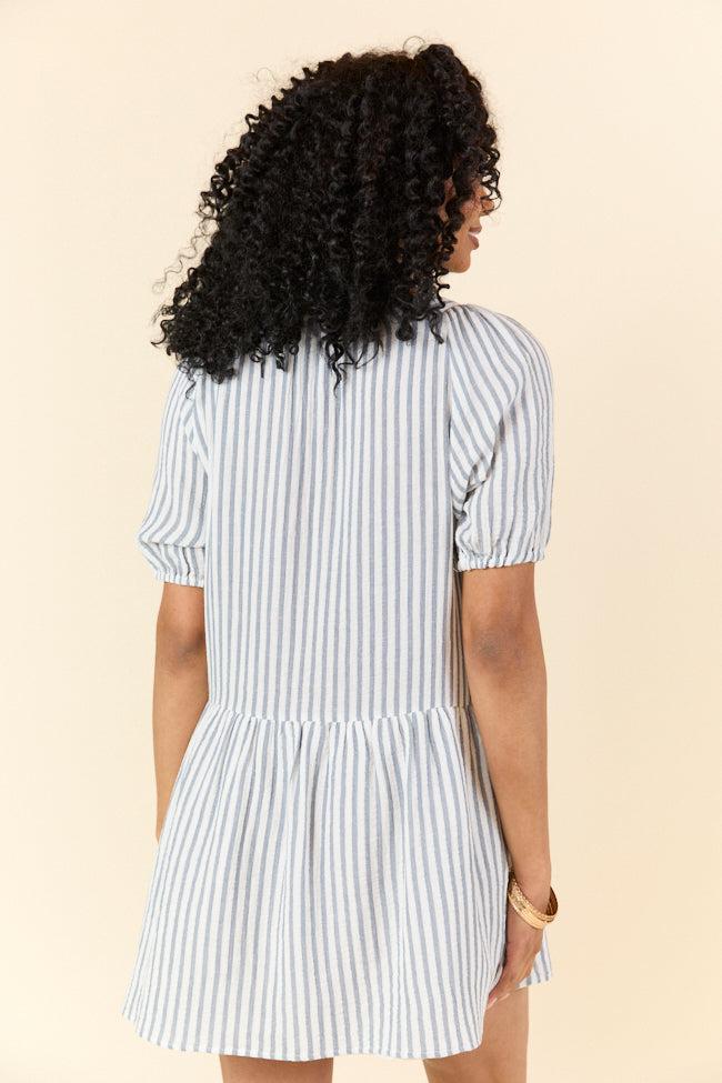 Sunlit Stripes Gauze Mini Dress SALE Product Image