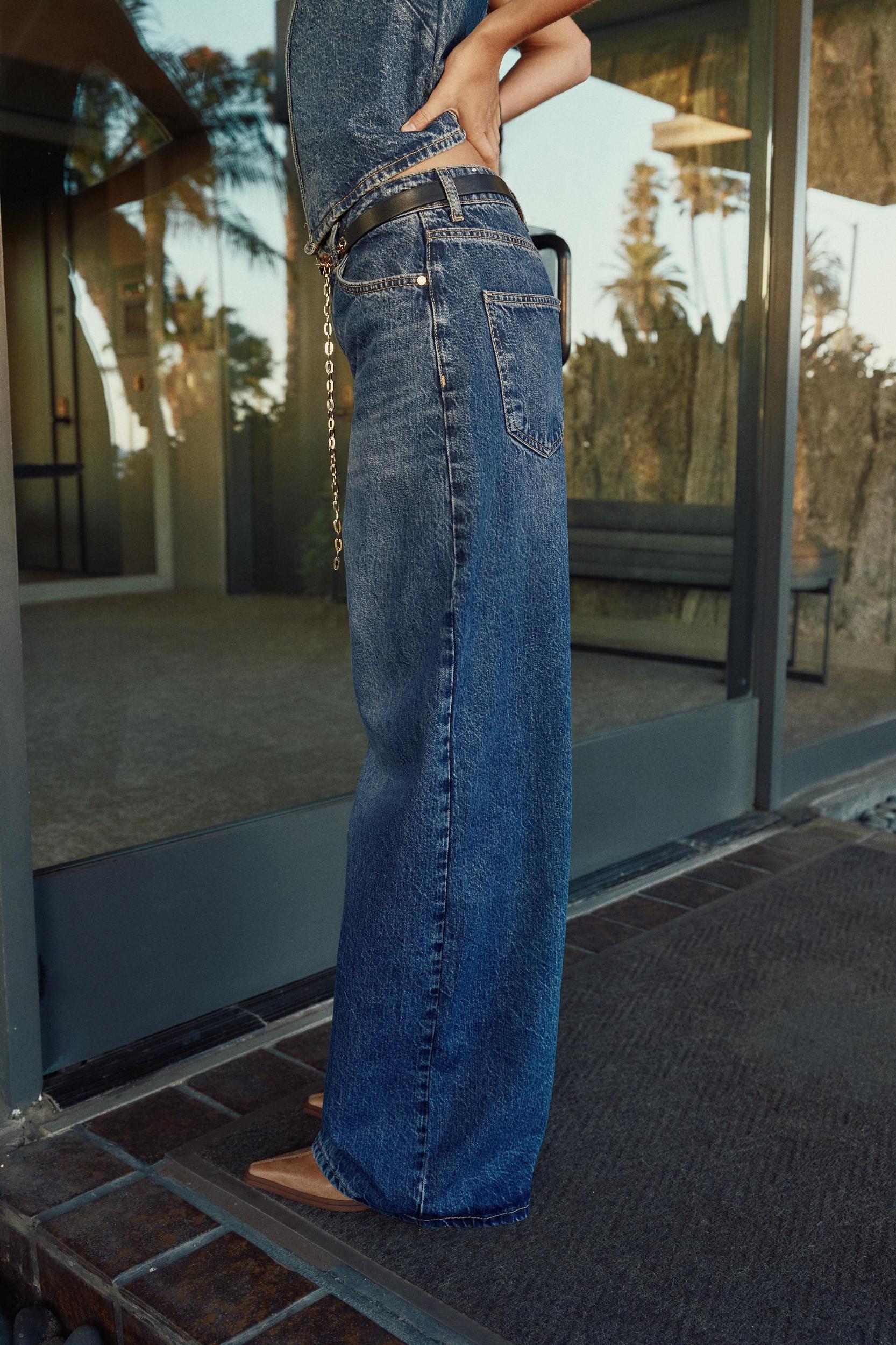 MID-RISE Z1975 WIDE LEG BELTED JEANS Product Image