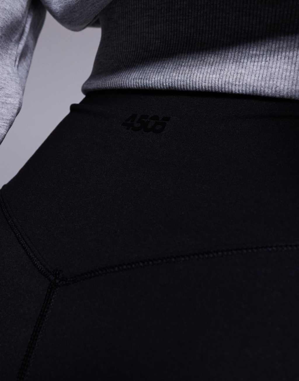 4505 soft touch wrap waist yoga legging in black  Product Image