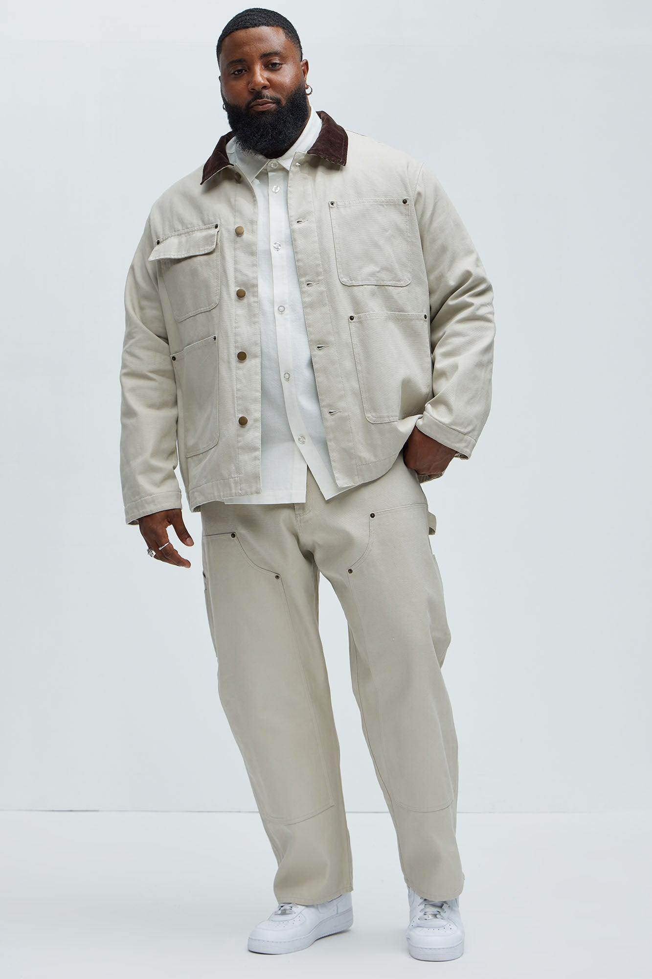 Alexander Utility Canvas Chore Jacket - Off White Product Image