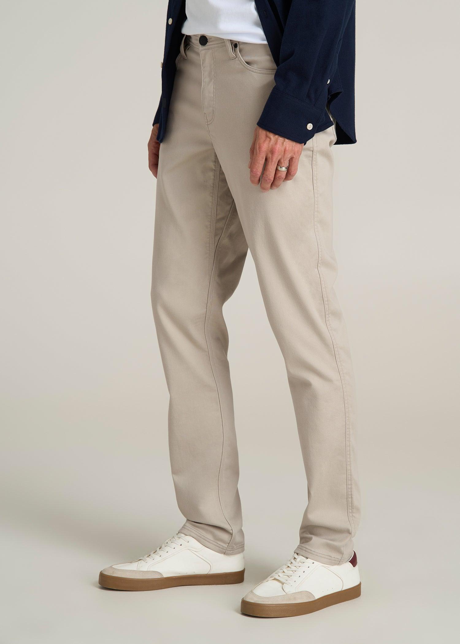 Everyday Comfort 5-Pocket TAPERED-FIT Pant for Tall Men in Stone Product Image