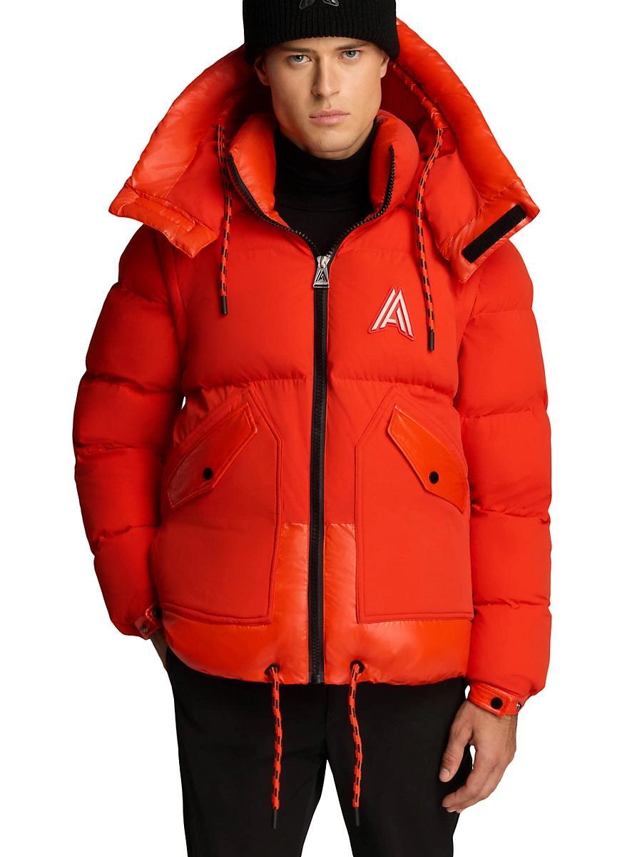 Alpenhaus Megeve Unisex 2-In-1 Relaxed Fit Puffer in Safety Orange at Nordstrom, Size Medium Product Image