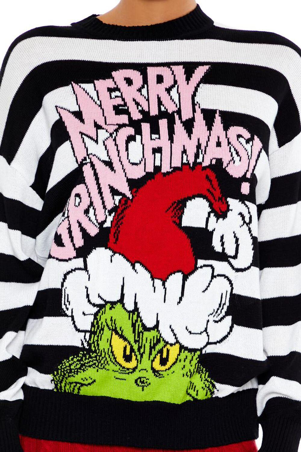 Merry Grinchmas Striped Sweater | Forever 21 Product Image